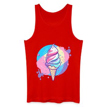 eiscreme - Men’s Organic Tank Top - red - Front