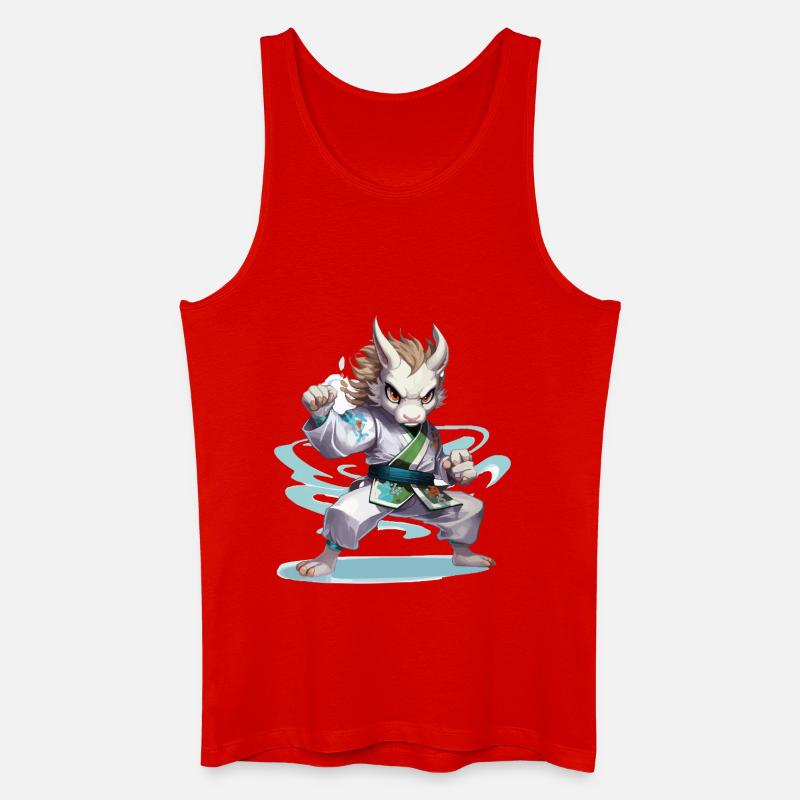 Kampfhamster im Gi - Männer Bio Tank Top - Rot