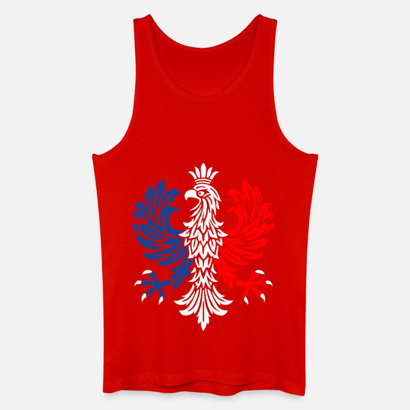 Trikolore-Adler-Emblem - Männer Bio Tank Top - Rot