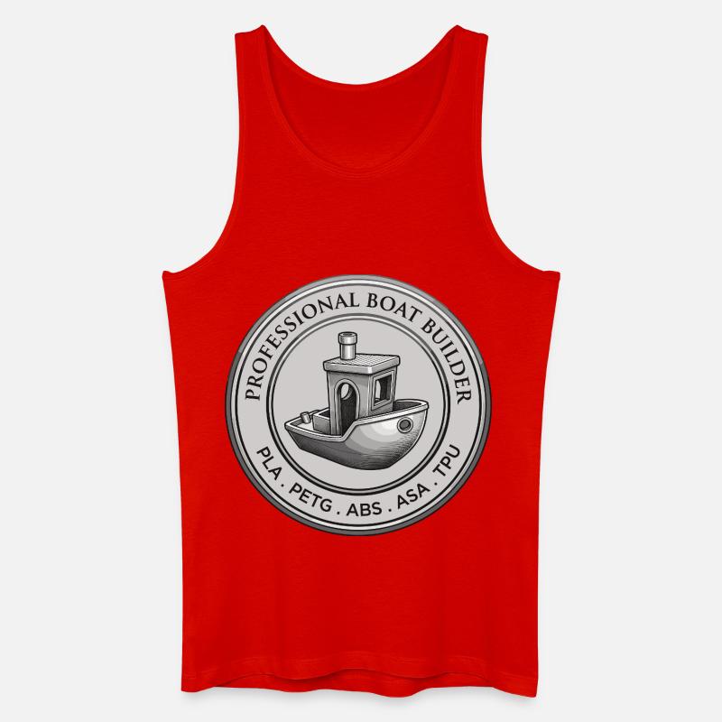 Professional Boat Builder – 3D Druck Emblem - Männer Bio Tank Top - Rot