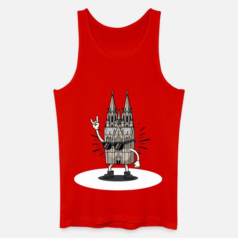 Karneval Rock Köln Geschenk Alaaf - Männer Bio Tank Top - Rot