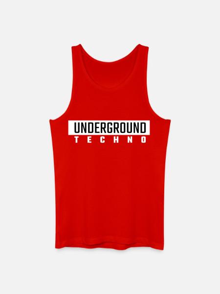Underground Techno - Männer Bio Tank Top - Rot