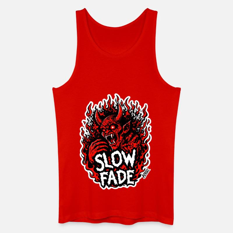 Langsames Verblassen der Dämonenflamme - Männer Bio Tank Top - Rot
