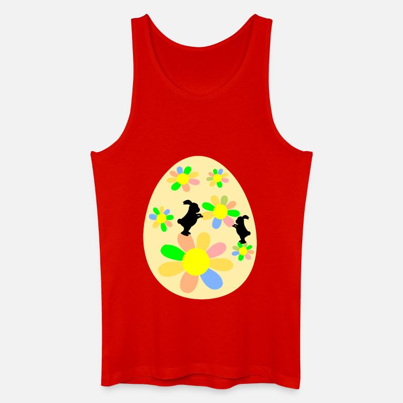 Easter Eggs Easter Bunny - Men’s Organic Tank Top - red