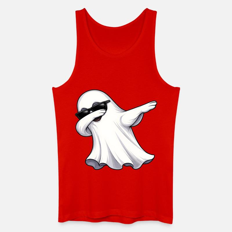 Dabbing Geist - Männer Bio Tank Top - Rot