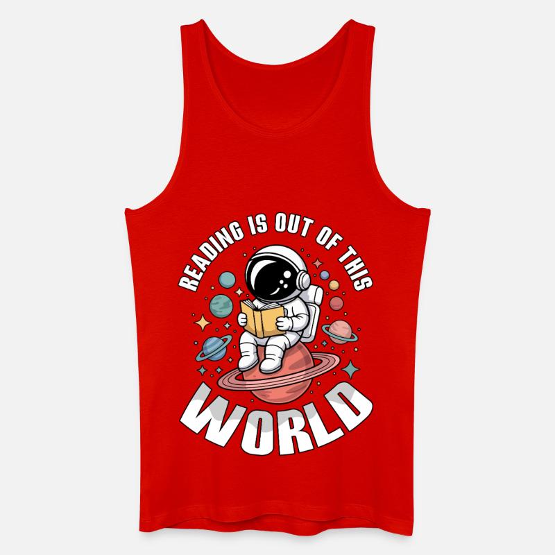 Buchlesen ist einfach unglaublich - Männer Bio Tank Top - Rot