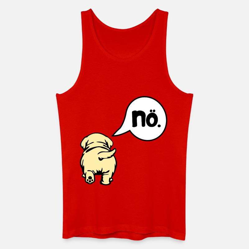 Hunde Absage - Männer Bio Tank Top - Rot