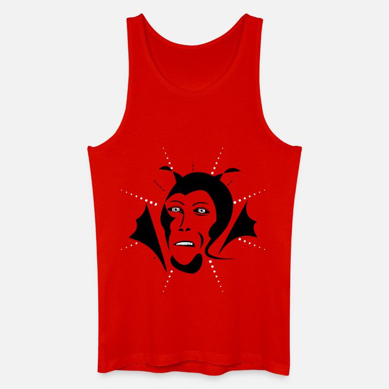 Devil - Männer Bio Tank Top - Rot