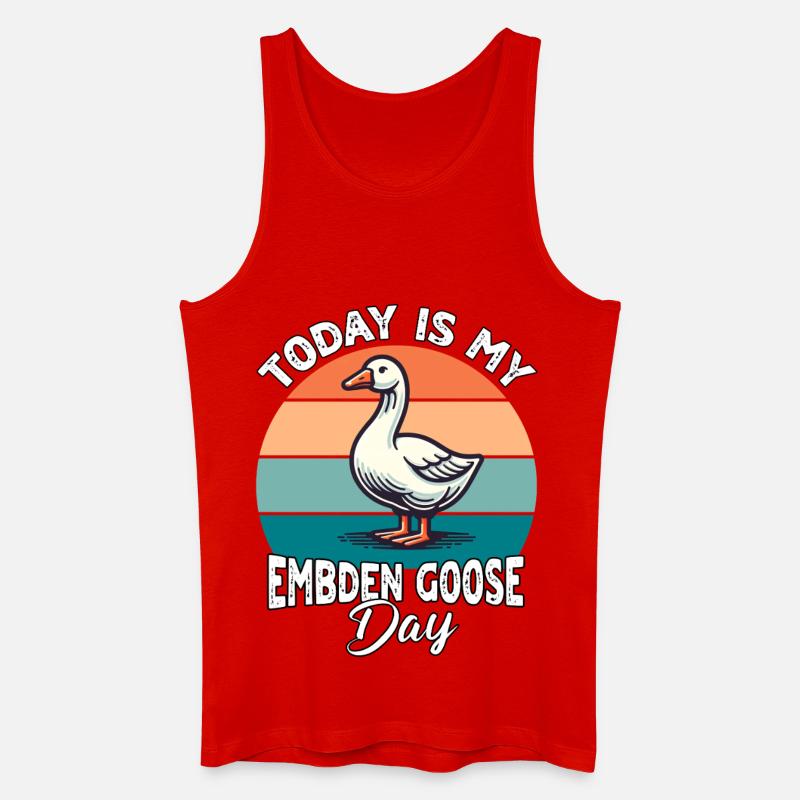 Emdengans Embden Goose - Männer Bio Tank Top - Rot