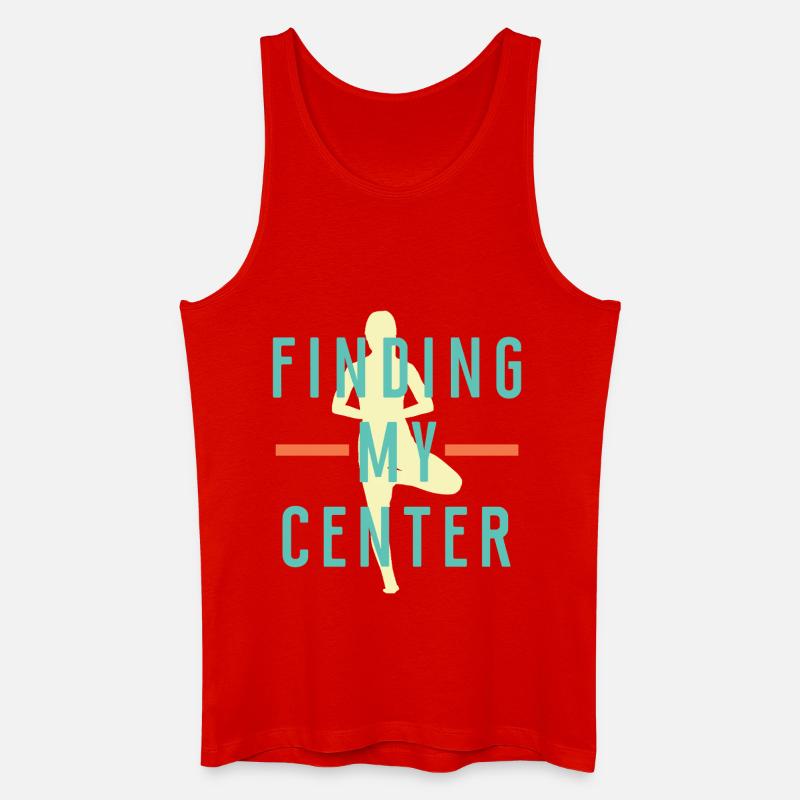 Yoga - Männer Bio Tank Top - Rot