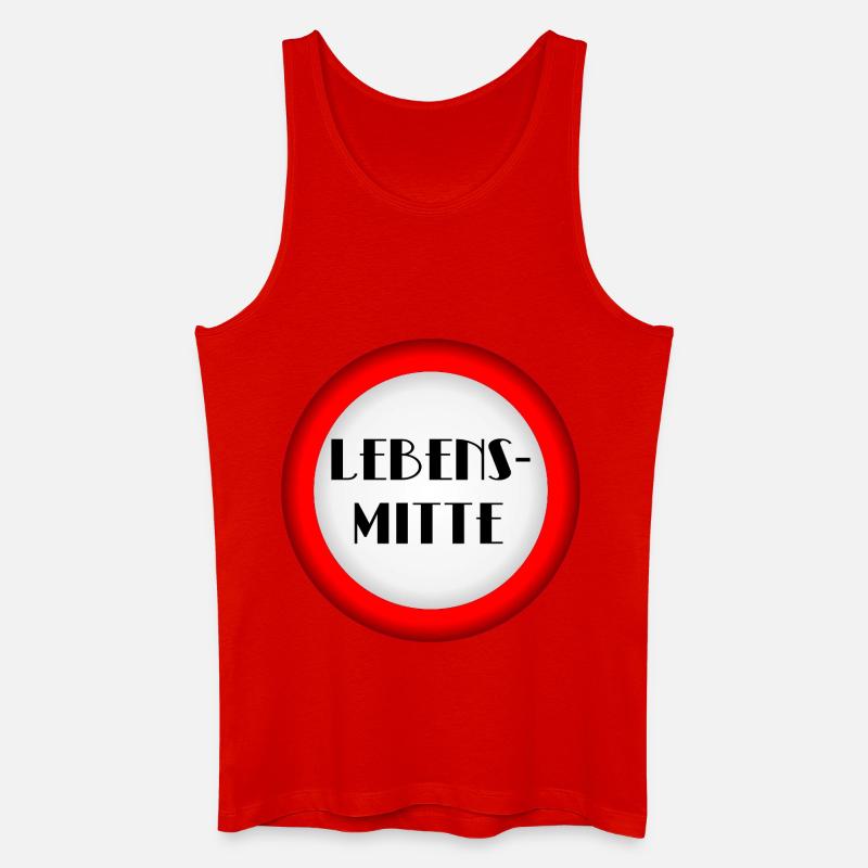 Lebensmitte Menopause - Männer Bio Tank Top - Rot