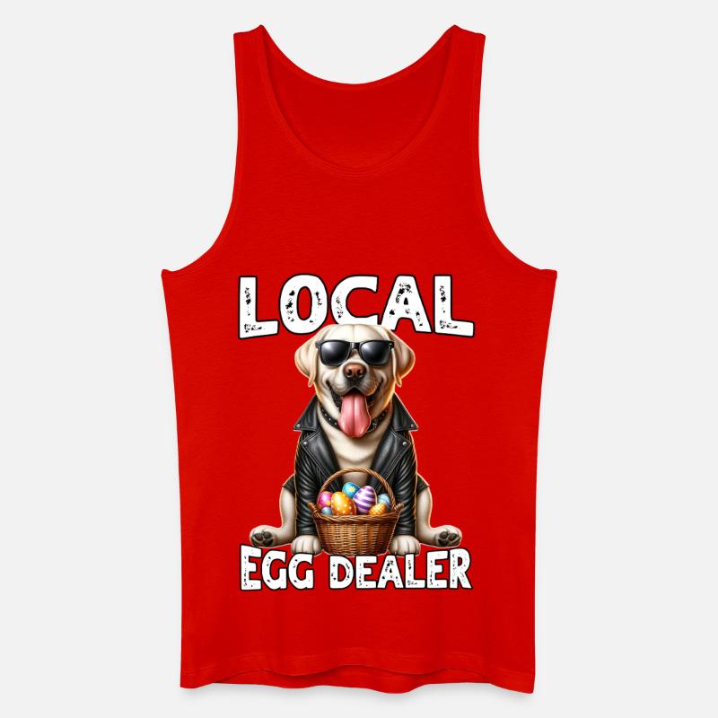 Ostern Retriever Egg Dealer - Männer Bio Tank Top - Rot