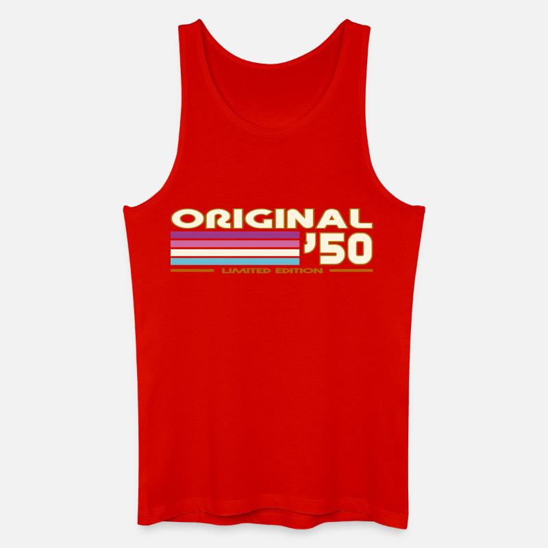 1950 - Männer Bio Tank Top - Rot