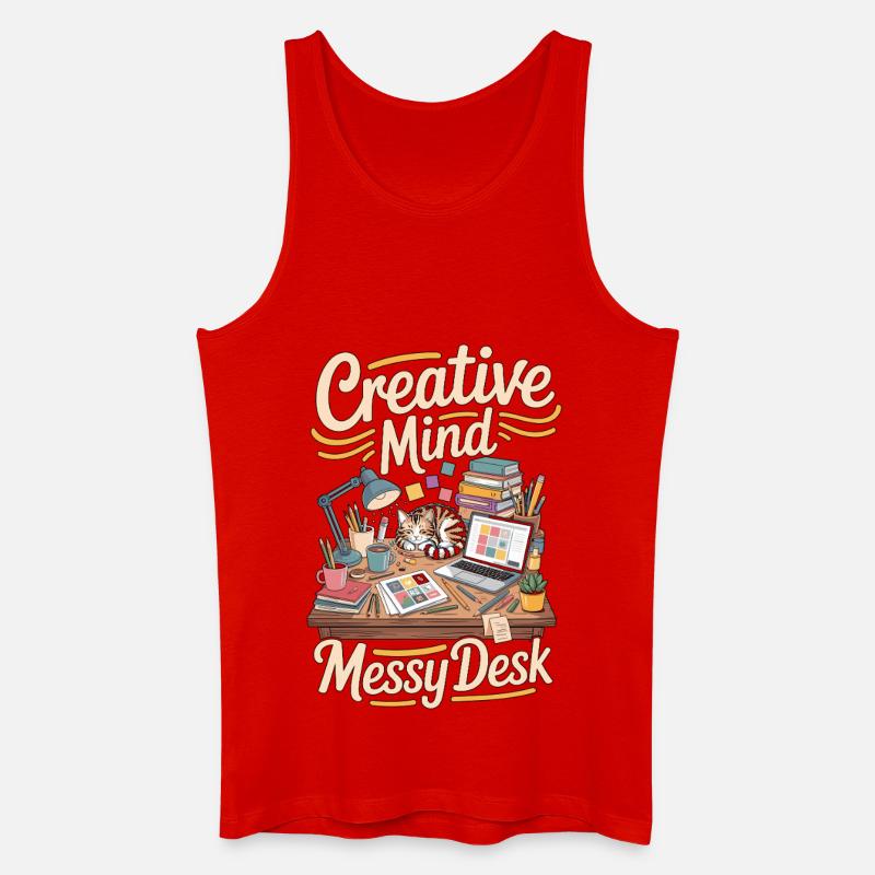 Graphic Designer Creative Mind Visual Designer - Débardeur bio Homme - rouge
