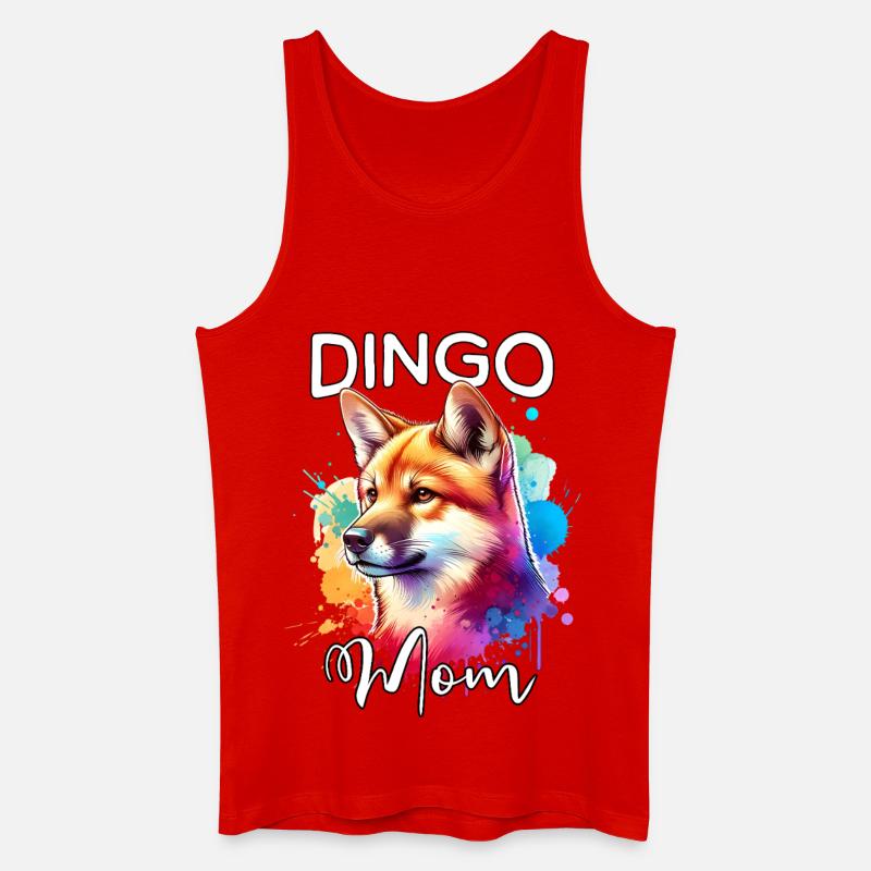 Australischer Wildhund Mama - Männer Bio Tank Top - Rot
