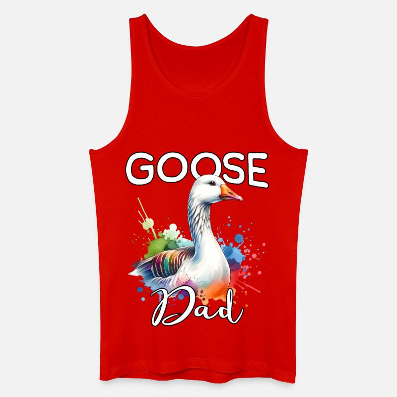 Gans Papa - Männer Bio Tank Top - Rot