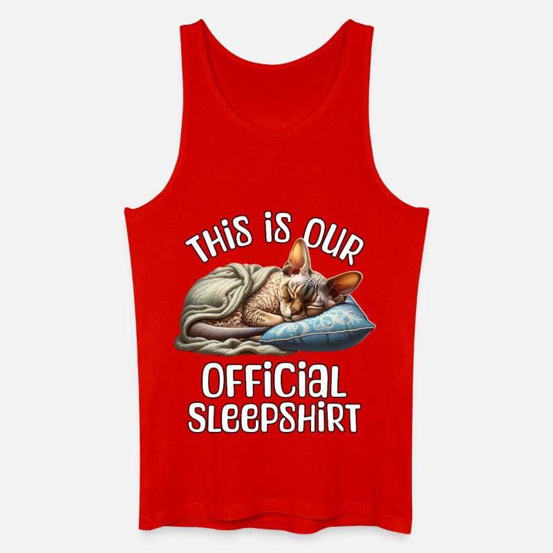 Devon Rex Schlafshirt - Männer Bio Tank Top - Rot