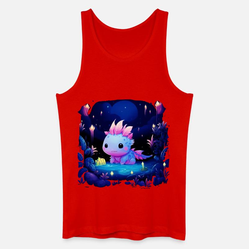 Axolotl - Männer Bio Tank Top - Rot