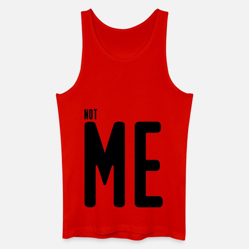 NICHT ICH - Männer Bio Tank Top - Rot
