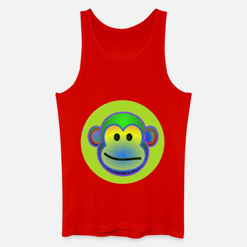 Funky monkey - Männer Bio Tank Top - Rot