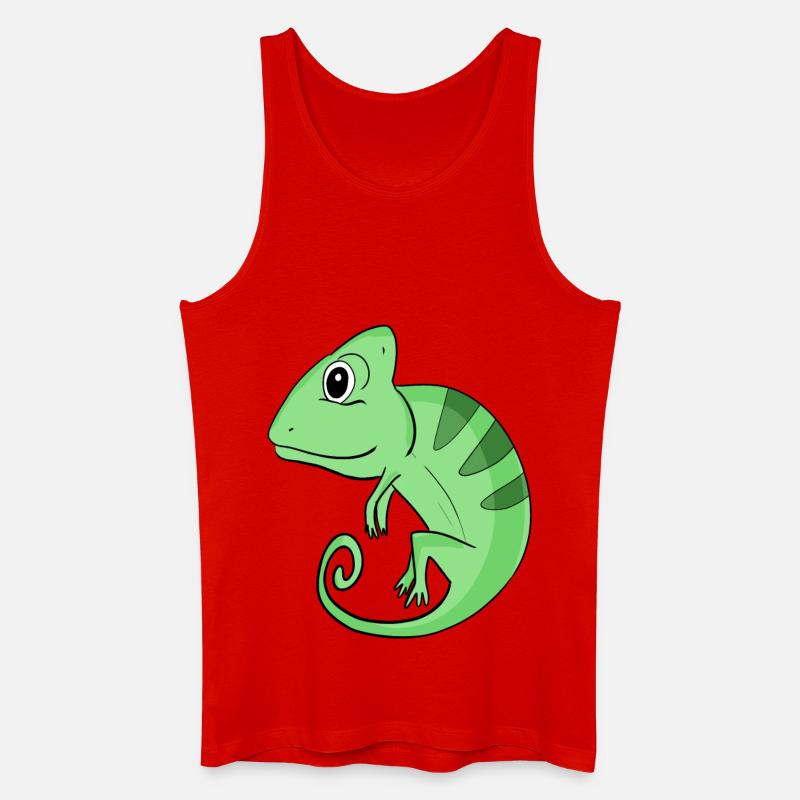 Chamäleon - Männer Bio Tank Top - Rot