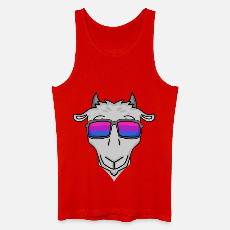 Bisexuell Ziege Geschenk - Männer Bio Tank Top - Rot