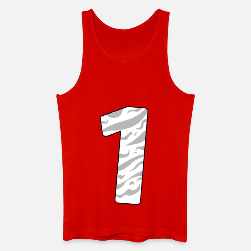 1 - Männer Bio Tank Top - Rot