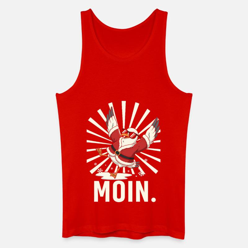 Weihnachtsmann-Möwe Santa-Kleidung Maritime - Männer Bio Tank Top - Rot