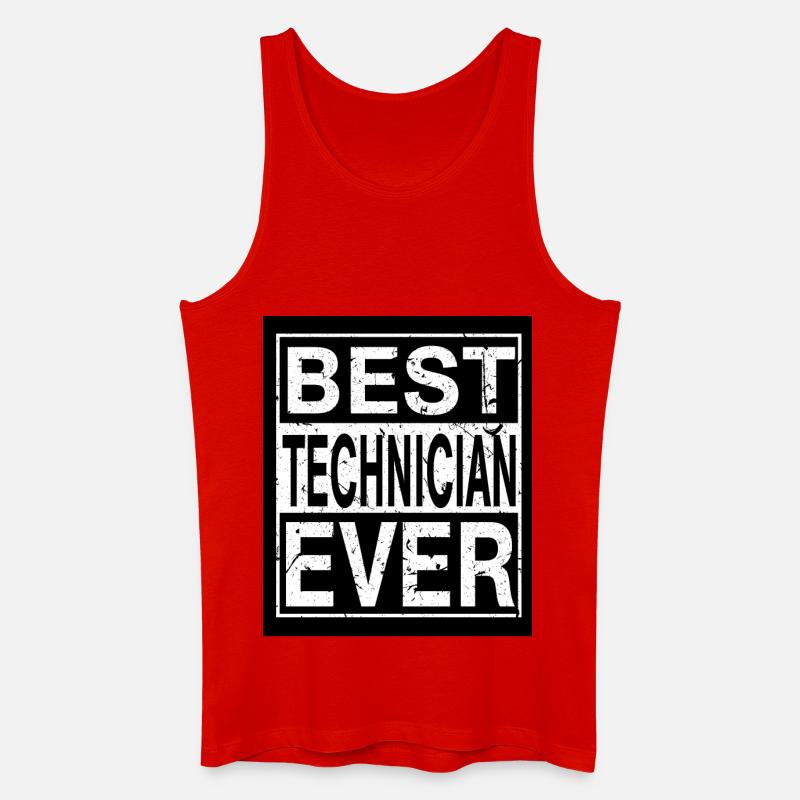 Techniker Bester Techniker - Männer Bio Tank Top - Rot