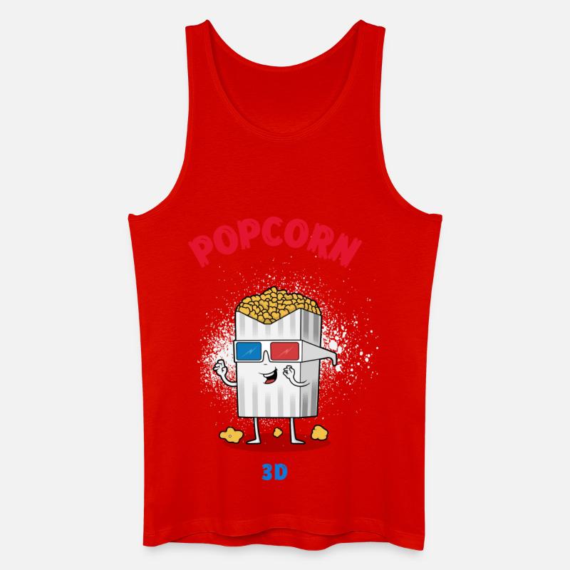 pop corn - Men’s Organic Tank Top - red