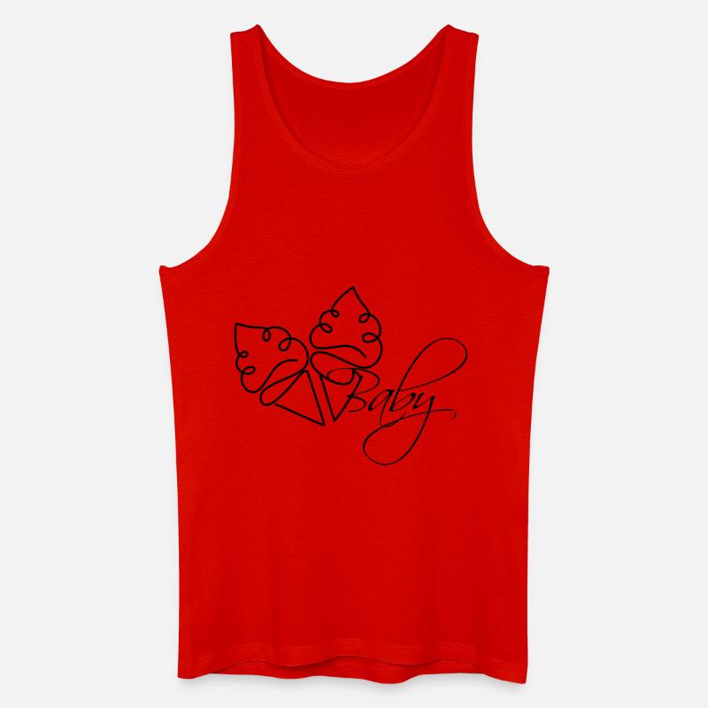 Eis Eis Baby Lineart - Männer Bio Tank Top - Rot