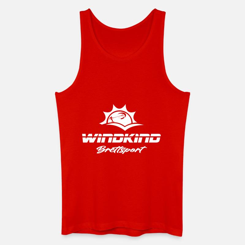 Windkind - Männer Bio Tank Top - Rot