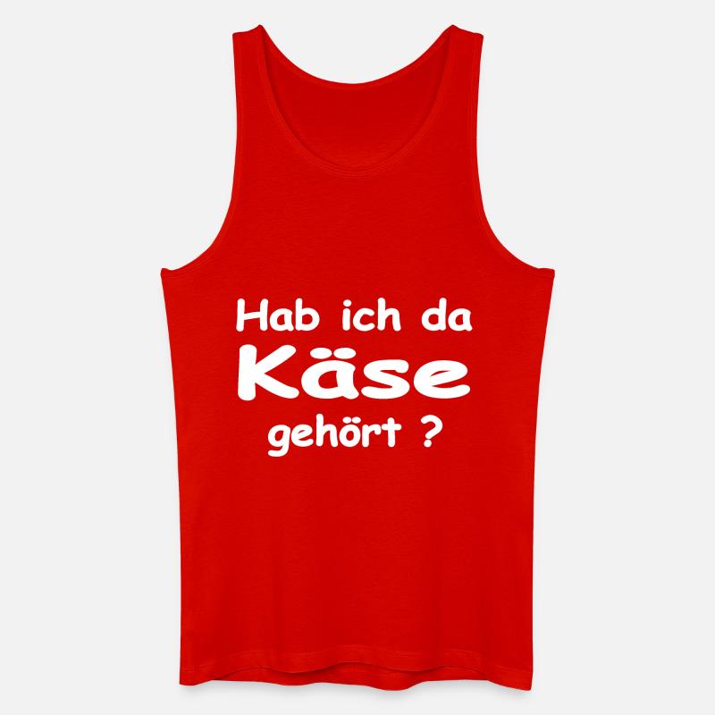Käse - Männer Bio Tank Top - Rot