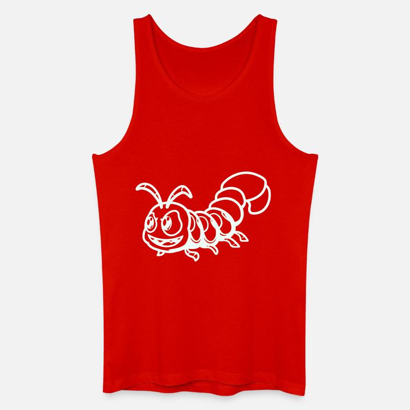 tausendfüßler comic - Männer Bio Tank Top - Rot