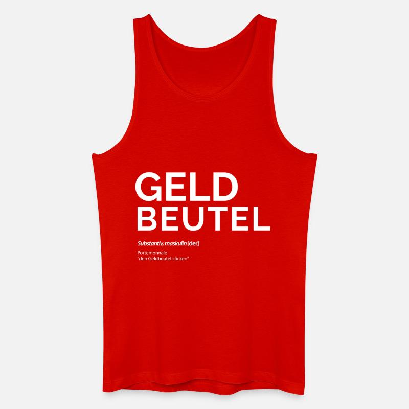 Geldbeutel - Männer Bio Tank Top - Rot