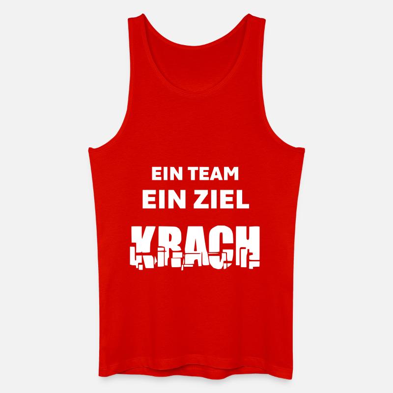 Krach - Männer Bio Tank Top - Rot
