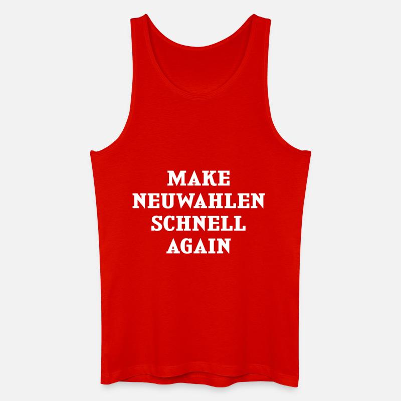 Make Neuwahlen Schnell Again - Männer Bio Tank Top - Rot