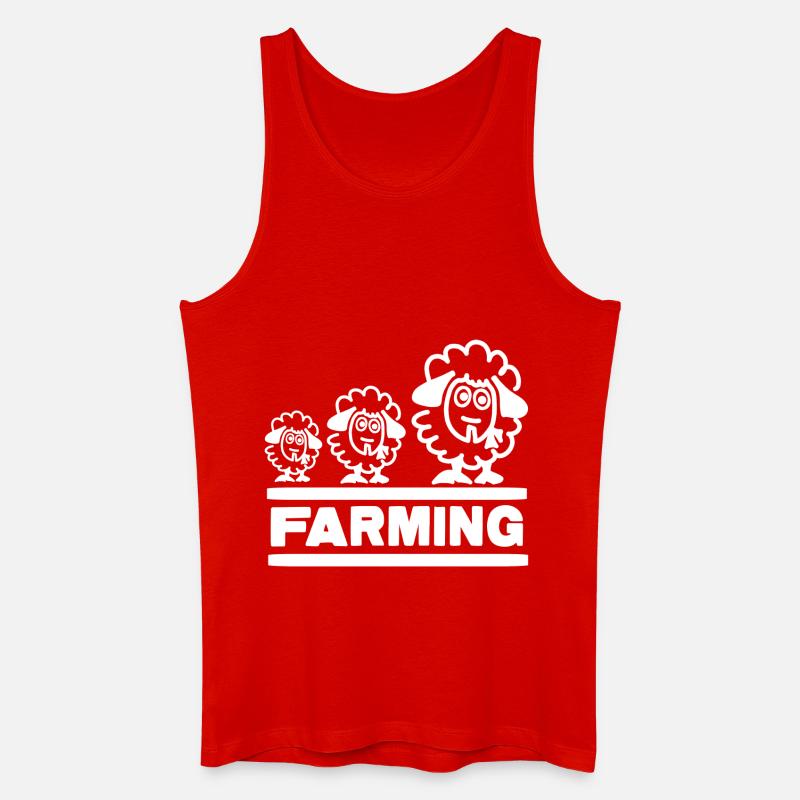Farmer Evolution Mouton - Débardeur bio Homme - rouge
