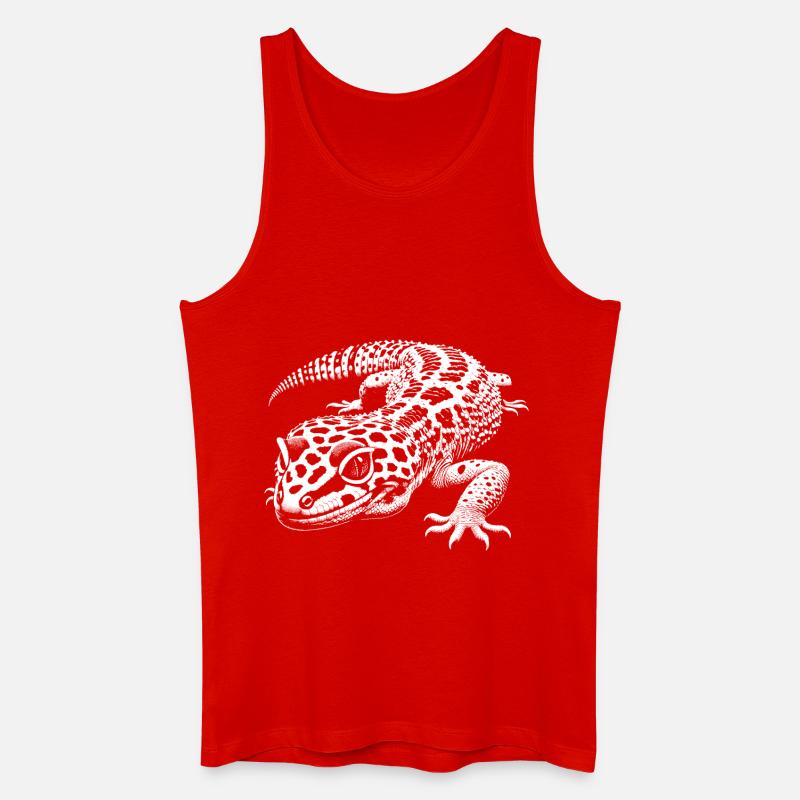 Leopardgecko - Männer Bio Tank Top - Rot