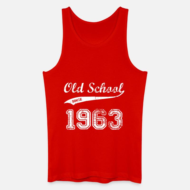 1963 - Männer Bio Tank Top - Rot