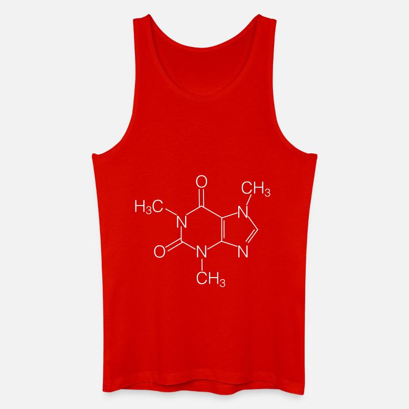Koffein - Männer Bio Tank Top - Rot