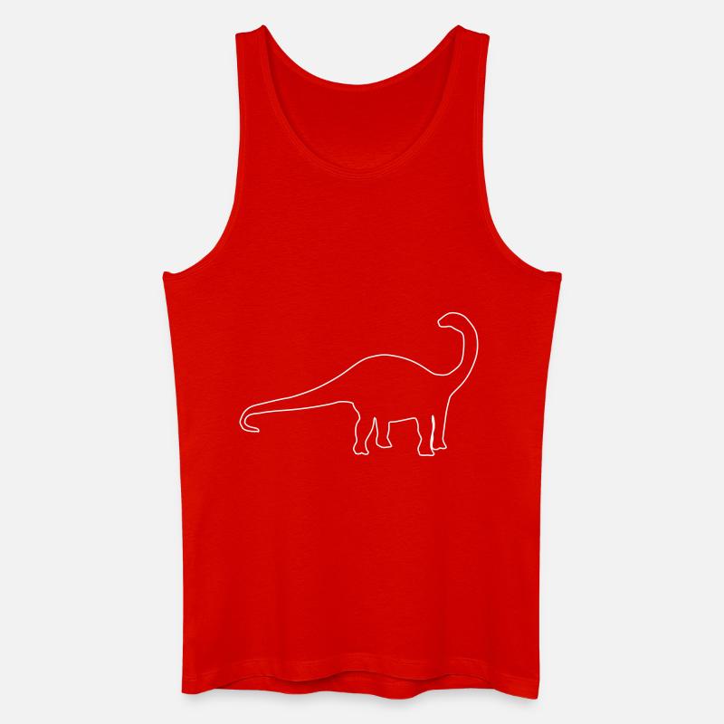 Dinosaurier Apatosaurus - Männer Bio Tank Top - Rot