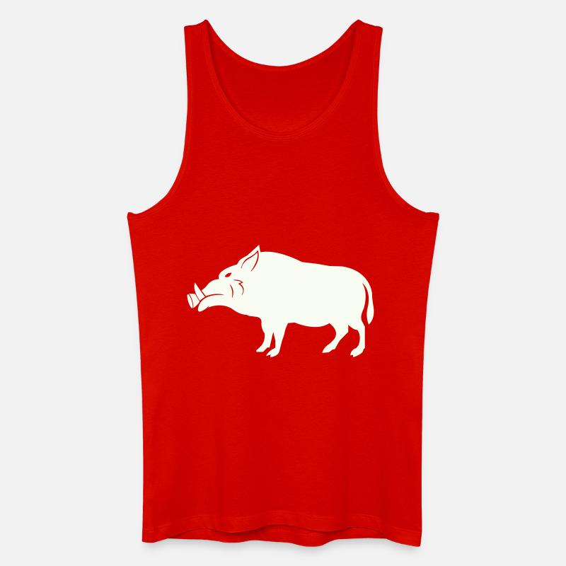 wildschwein - Männer Bio Tank Top - Rot