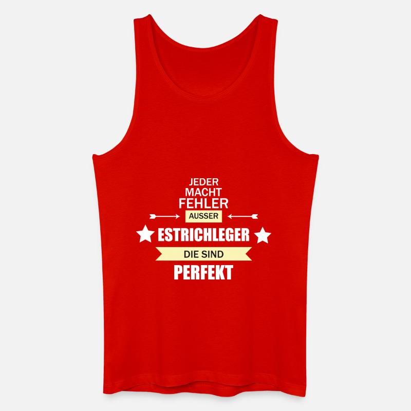 Estrichleger - Männer Bio Tank Top - Rot