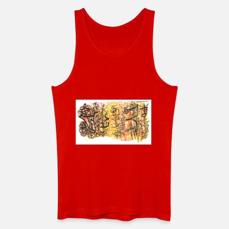 240721 03 - Männer Bio Tank Top - Rot