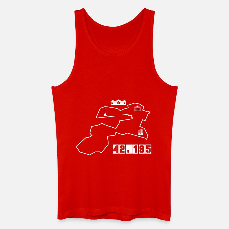 berlin marathon - Männer Bio Tank Top - Rot