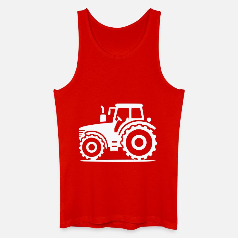 Traktor - Männer Bio Tank Top - Rot