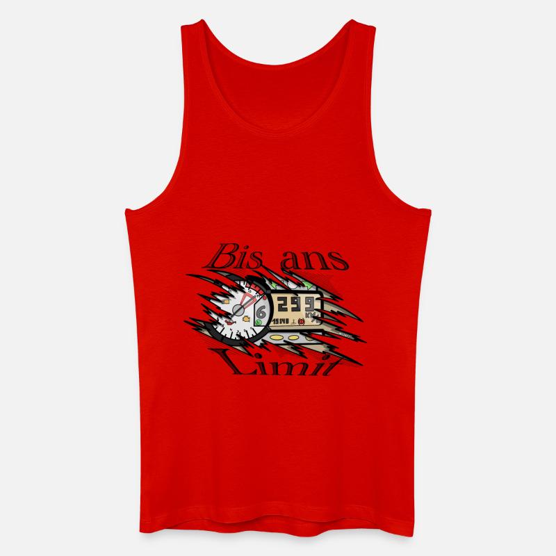 Bis ans limit - Männer Bio Tank Top - Rot
