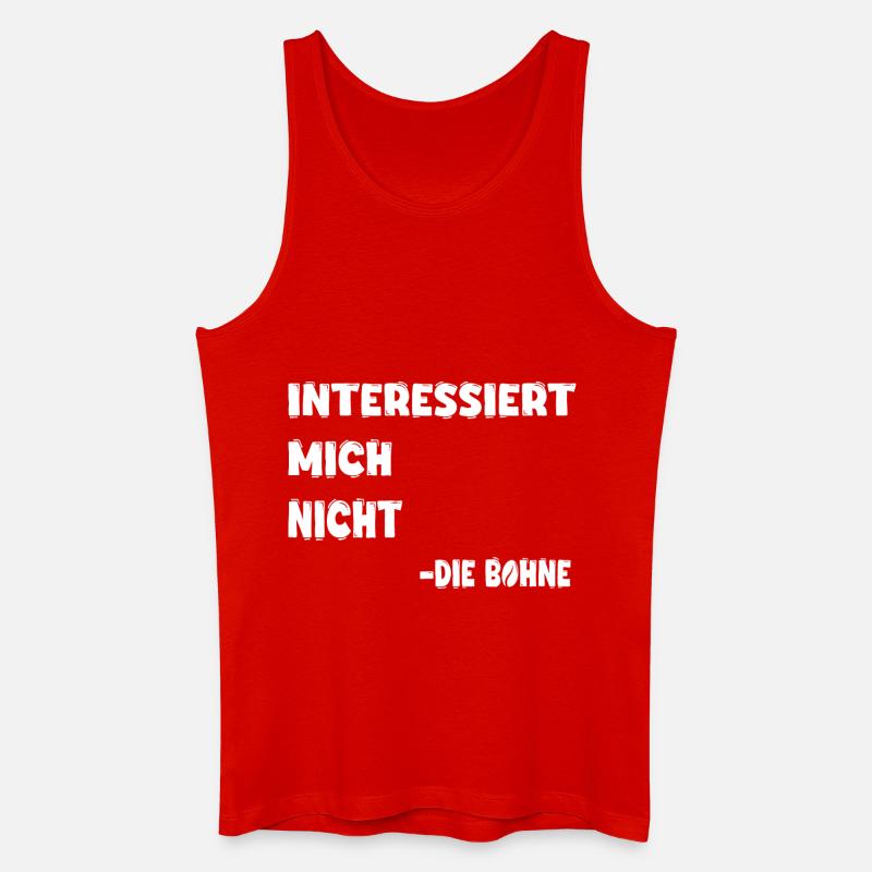 Interessiert mich nicht - Männer Bio Tank Top - Rot