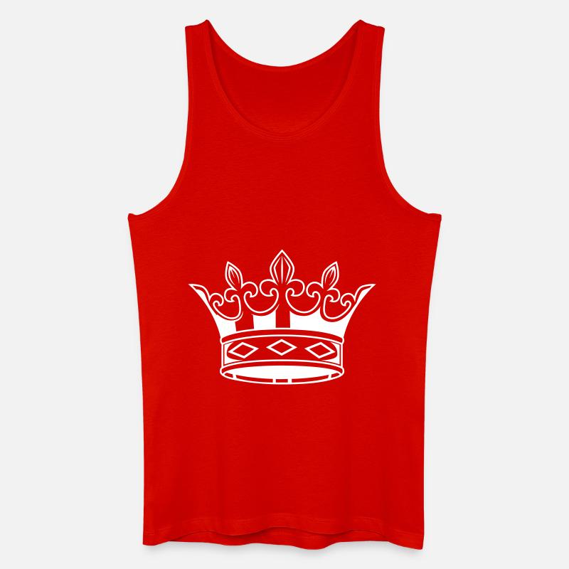 krone 2 - Männer Bio Tank Top - Rot